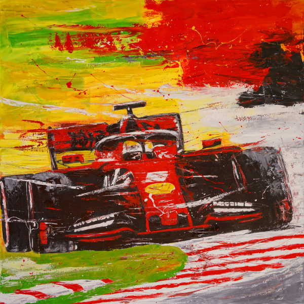 Abstract Motorsport Art Sebastian Vettel