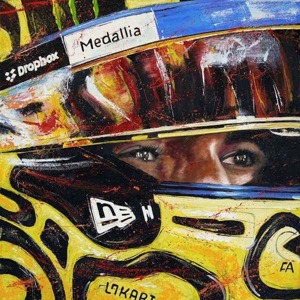 Lando Norris Abstract Art